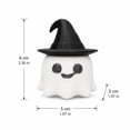 thumbnail image 2 of Cute Ghost Charm with Witch Hat, Mini Resin Ghost Figurine, Spooky Halloween Decor for Desk, Shelf, and Party Favors, Summer for Fall Season Home Accents, 2 of 6