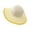 Yellow, variant on Toddler Kids Straw Sun Hat Watermelon Print Wide Brim Beach Hat Summer Sun Protection Vacation Hat