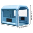 thumbnail image 4 of VEVOR Inflatable Paint Booth, 9.8 x 8.2 x 8.2 ft Inflatable Spray Booth, with 550W Powerful Blower and Air Filter System, Portable Car Paint Booth for Motorcycle, Bicycle, Small Furniture Painting, 4 of 9