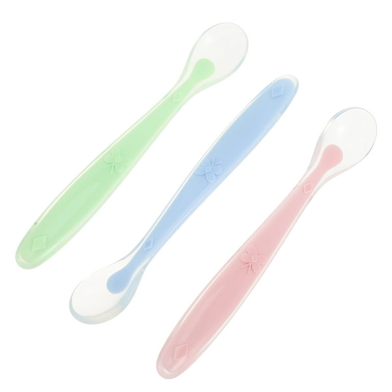 Baby Products Online - Baby silicone spoon Soft silicone spoon Baby spoon  Water feeding Table feeding Complementary spoon for babies - Kideno