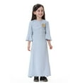 thumbnail image 6 of Vividxx Girls Dresses Girls Floral Embroidered Long Dress Ethnic Bohemian Summer Casual For Kids Toddler Outfit 8-9 Years, 6 of 8