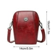 thumbnail image 3 of Isvgxsz Crossbody Bag Leather, Retro All-Match Vertical Cellphone Bag, Crossbody Leather Shoulder Bags and Clutches, 3 of 6