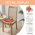thumbnail image 2 of Summer Watermelon Seat Covers for Dining Room Chairs Set Of 4,Stretch Printed Washable Chair Seat Cover with Elastic Ties and Button,Removable Waterproof Couch Cushion Covers, 2 of 6