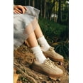 thumbnail image 2 of Women Socks, Women Ankle Socks, Lovely double needle solid color Lace edge relent lady socks 3pairs, 2 of 6