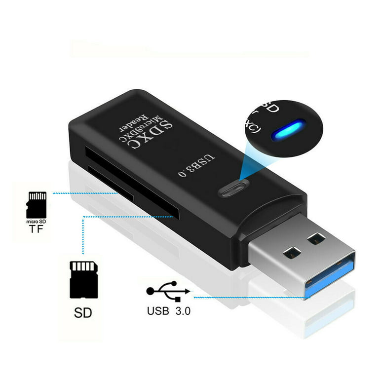 USB 3.0 HighSpeed Memory Card Reader Adapter for Micro SD T-Flash -