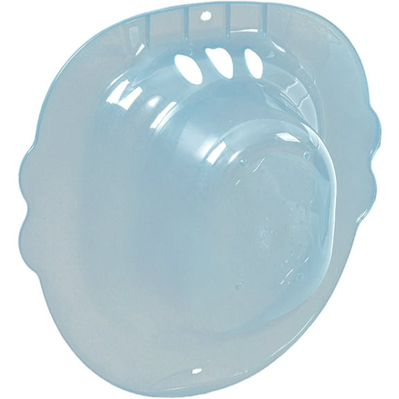 LOLIPPYY 1Pack Sitz Bath Basin for Toilet Sky Blue Plastic for Personal Hygiene