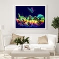 thumbnail image 4 of Cuadros Decorativos 5D DIY diamante pintura gato colorido Animal completo redondo taladro mosaico imagen Kits Tmvgtek embutido en tela, 4 of 9