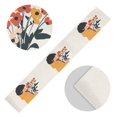 thumbnail image 5 of Yayeee Table Runner 90 inches Long Home Kitchen Dinning Party Decoration, Cartoon Flowers, 5 of 7