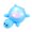 Blue, variant on Turtles Shape Bicycles Tail Light Cycling Safety Taillight Intelligent Sensing Bike Wheel Spokes Light Backpacks Light