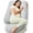 Hatha Grey, variant on Momcozy Pregnancy Pillow, U Shaped Full Body Maternity Pillow for Sleeping with Removable Cover, 57 Inch Grey