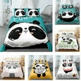 thumbnail image 2 of Kids Girls Duvet Cover Panda Printed Comforter Cover Cute Animal Decor Bedding Set Panda Pattern Comforter Set Bedroom Decor Duvet Cover Simple Style Quilt Cover for Adult Teens Boys, 2 of 6