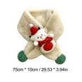 thumbnail image 2 of EnJoCho Winter Christmas Plush Shawl Scarf Kid Fashion Scarf for Girls ＆ Boys Plush Warm Scarf Cute Santa Outdoor Neck Winter Scarf for Child, 2 of 2