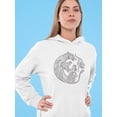 thumbnail image 2 of Ethnic Animals Hoodie Women -Image by Shutterstock, Female Small, 2 of 4