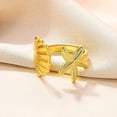 thumbnail image 5 of Dsscvnef Gold Shape Ring Summer Beach Ocean Style Opening Adjustable Hand Jewelry, 5 of 5