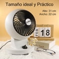 thumbnail image 4 of Ventilador de Escritorio Portátil 13.5 Pulgadas 3 Velocidades, Silencioso – Blanco CM-TOP, 4 of 4