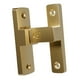 thumbnail image 3 of Pestillo de puerta de Pestillo de bloqueo con tornillos de fijación Hardware resistente Pestillo abatible Cerradura de puerta de seguridad Dorado, 3 of 8