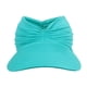 thumbnail image 4 of Sombreros de moda para mujer, visera solar, sombrero sólido ancho de verano, viseras de protección, gorra de playa con cola de caballo, sombrero para mujer, 4 of 4