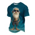thumbnail image 5 of Dolkfu Multicolor Men'S T-Shirts Pull-On Artistic Short Sleeve Crew Neck Tops Modern Novelty Graphic Prints T-Shirts Multicolor,M, 5 of 5