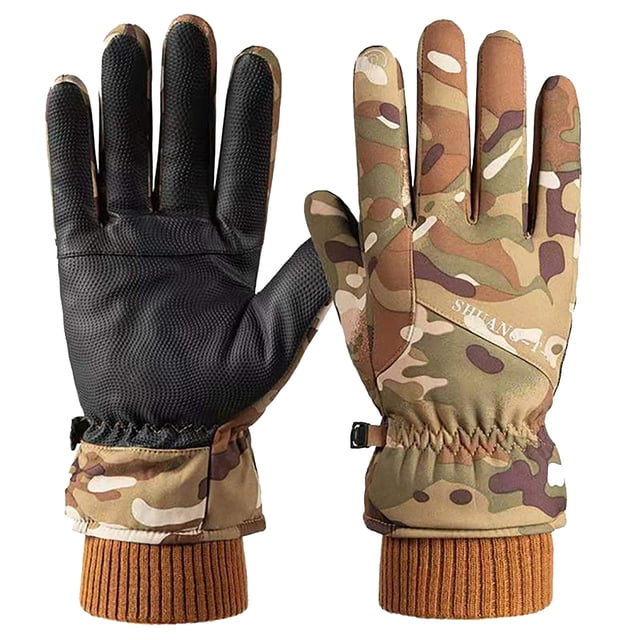 RXIRUCGD Gants d'Hiver pour Hommes Femmes - Gants Thermiques Chauds à Écran Tactile pour Temps Froid pour Course Conduite Randonnée