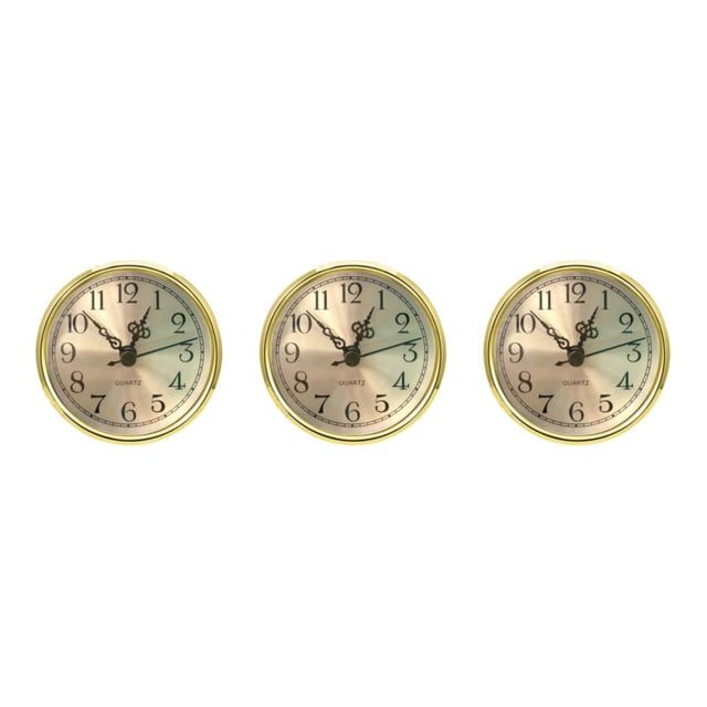 Toystoory 90mm Quartz Clock Insert Arabic Numbers Parts Battery Operated Repair Type1