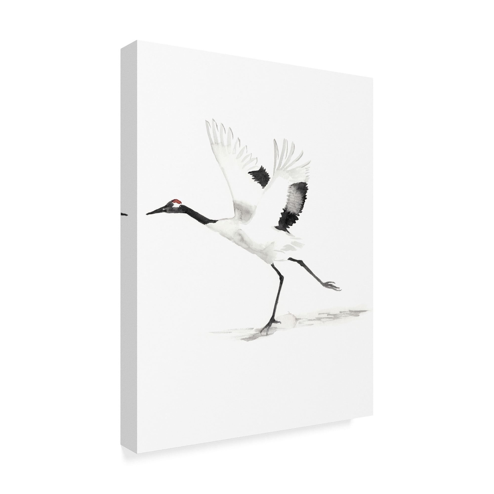 Trademark Fine Art 'Japanese Cranes III' Canvas Art by Naomi McCavitt