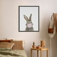 thumbnail image 6 of WFSposter Bubblegum Bunny Framed Canvas Wall Art by Outstanding Painter, Whimsical Baby Animal Art for Home Decoration, 6 of 7