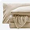 thumbnail image 3 of Bare Home Cozy Fleece Ensemble de Draps en Molleton - Molleton Polaire Ultra Moelleux - Poche Profonde - Très Grand Fendu, Sable, 3 of 10