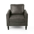 thumbnail image 4 of GDF Studio Marquette Contemporary Microfiber Upholstered Club Chair, Slate and Black, 4 of 4