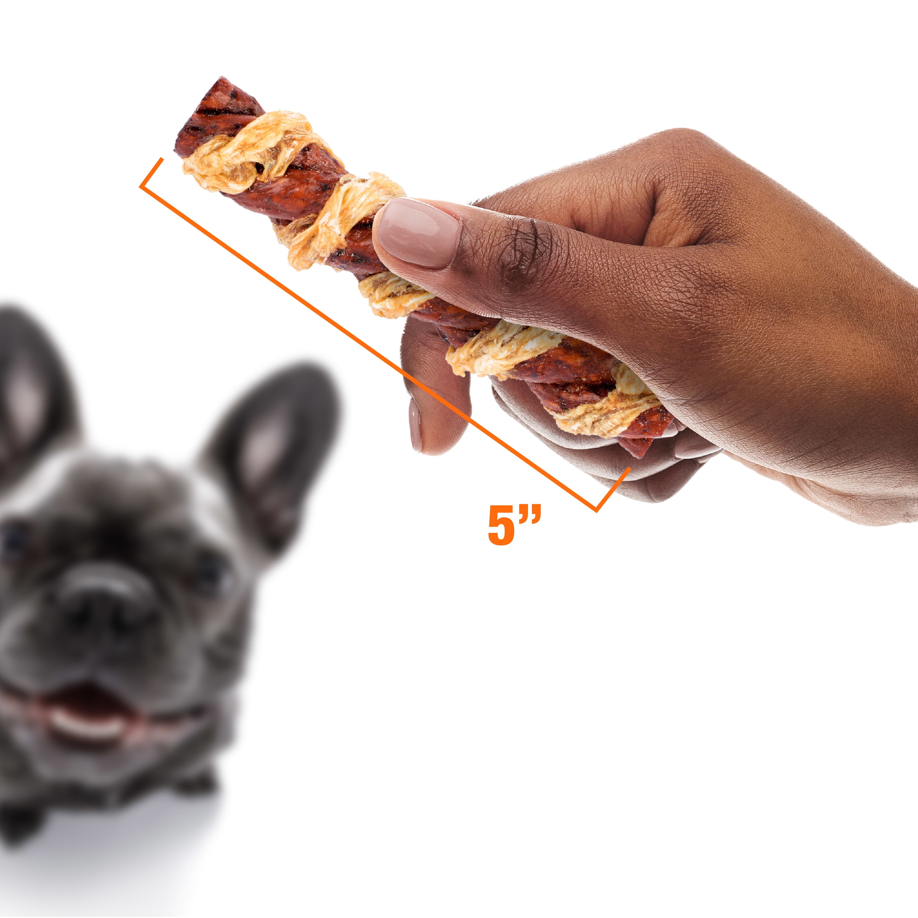 (3 pack) Good 'n' Fun Triple Flavor Crunchy Spirals Rawhide Dog Chews, 3 Count (4.2 oz.)