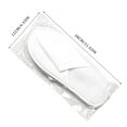 thumbnail image 2 of POIUYTR 10 Pairs Spa Slippers Disposable Open Toe White Slippers Fluffy Slippers for Home, Hotel, Travel and Party Guest, 2 of 5