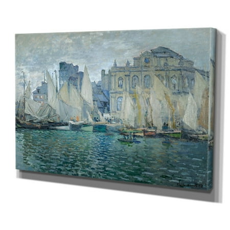 Wexford Home 'The Museum at Le Havre' by Claude Monet Painting Print on Wrapped (Claude Monet Best Paintings)