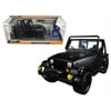 1992 Jeep Wrangler \Just Trucks\" with Extra Wheels Matt Black 1/24 Diecast Model Car by Jada"