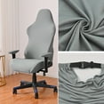 thumbnail image 3 of KARLSITEK Washable Office Chair Cover with 2 Armrest Covers - Removable Computer & Gaming Chair Cover for High Back Seat, Durable Protector Set, 3 of 7