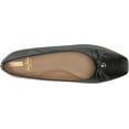 thumbnail image 5 of Sam Edelman Meadow Black Patent Slip On Squared Toe Bow Detailed Ballet Flats (Black Patent, 6.5), 5 of 6