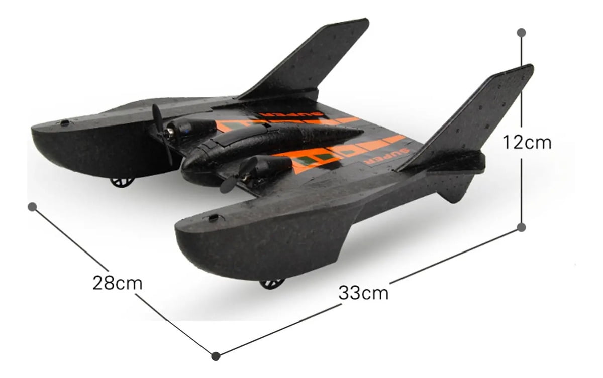 Rc Airplane 2 In 1 Control Spaceship Glider
