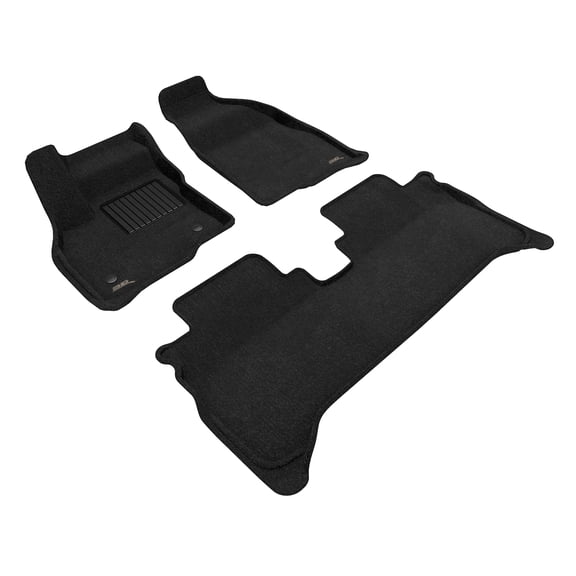 3D MAXpider Elegant Floor Mat (Black) Compatible with Chevrolet Bolt EUV 2022-2024 - Full Set