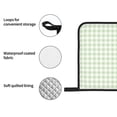 thumbnail image 4 of Pofeuu Green Checkboard Print Oven Mitts and Pot Holders 4 pcs Set,High Heat Resistant 500 Degree Extra Thicken Long Kitchen Cotton Oven Glove for Cooking, 4 of 6
