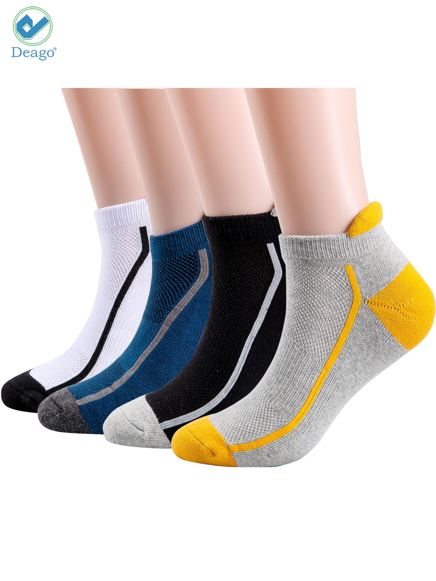 Mens Women Athletic Low Cut Ankle Tab Socks Cotton  Cushioned Breathable Running 