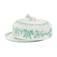 thumbnail image 3 of The Pioneer Woman Agatha Stoneware Butter Dish, Green, 3 of 7
