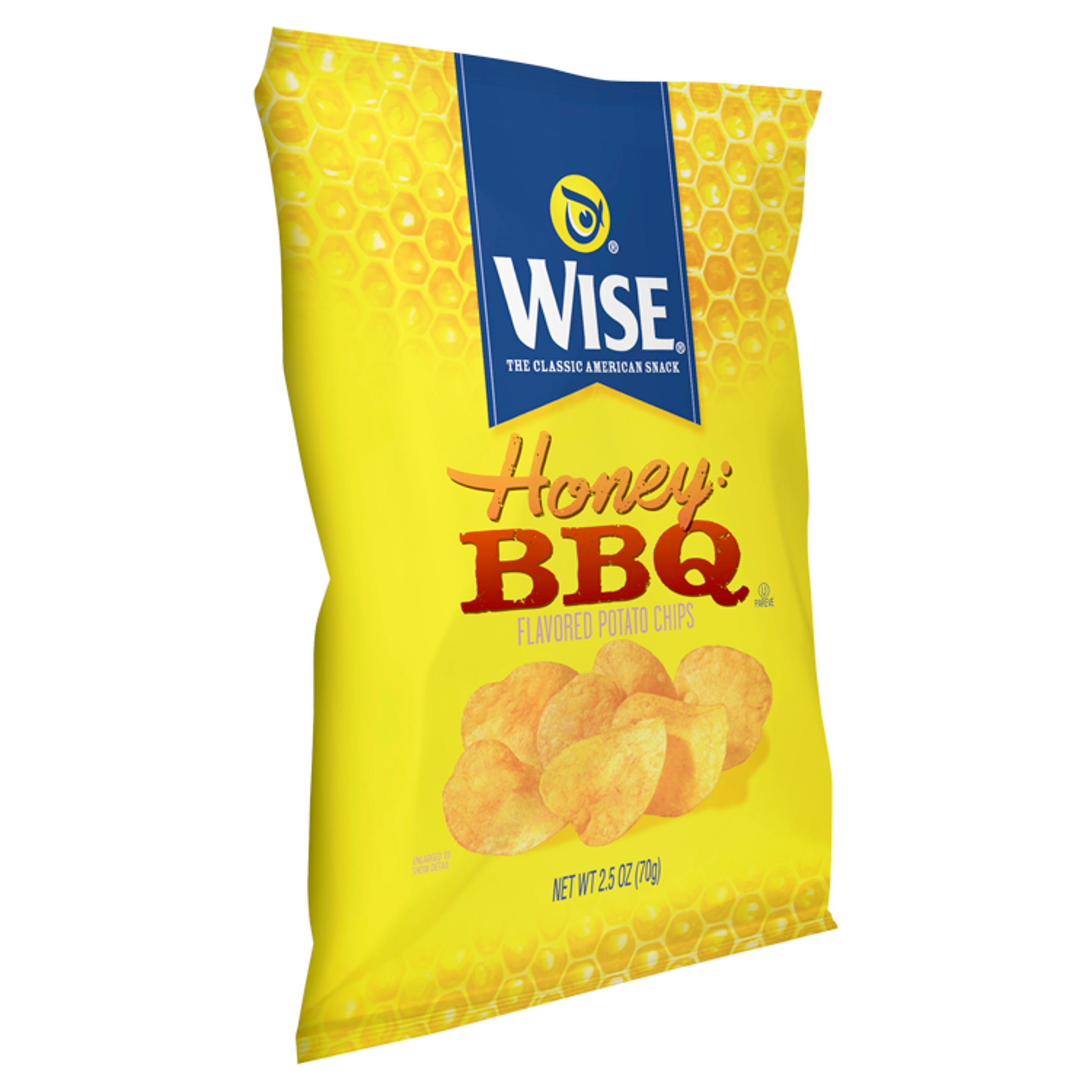 Wise Honey BBQ Flavored Potato Chips, 2.5 oz