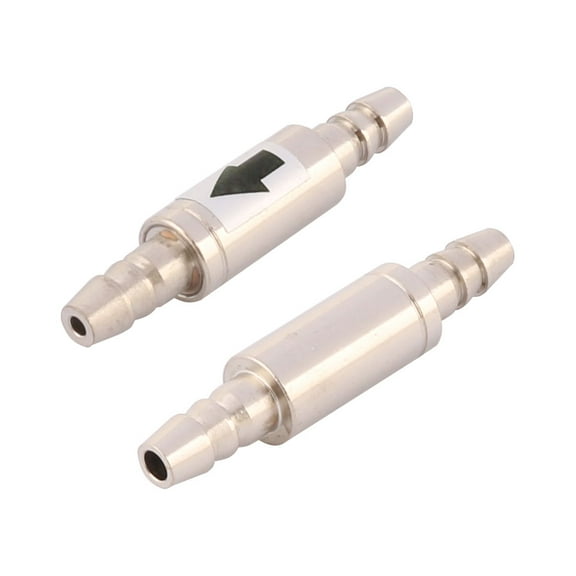 REGALWOVEN 2pcs Aquarium Non Return Metal Check Valve for Air Pump Airline Tubing
