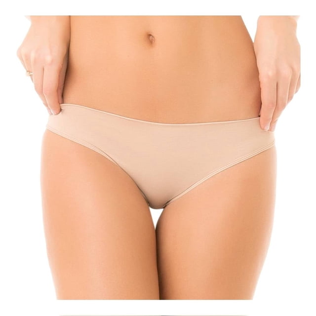 Bikini Ilusión para Mujer, Camello Liso Talla M