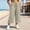 J151Beige, variant on Zormilly Capri Pants for Women, Loose Lightweight Plus Size Pants with Pockets, Split Hem Black Cropped Pants Vacation, XL-5XL