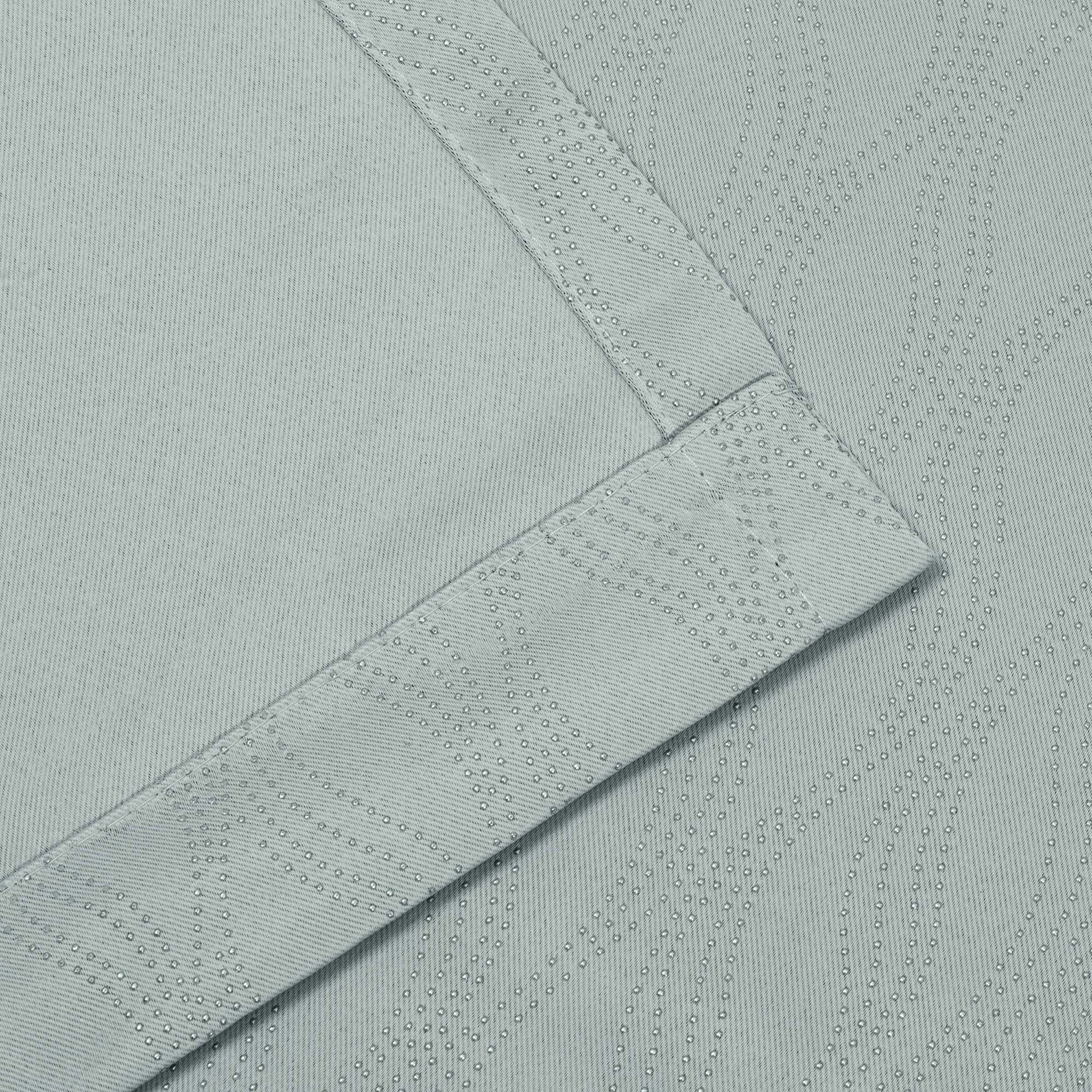 Superior Zuri Blackout Curtains, Grommet Header, Set of 2, 42" X 96", Sea Foam