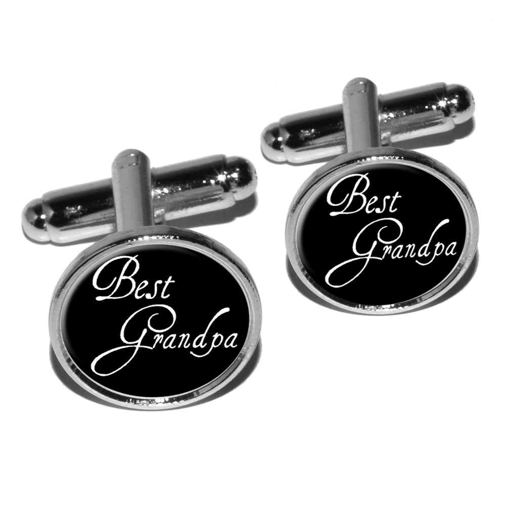 Best Grandpa Round Cufflinks