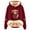 Wine, variant on Women's West Highland Cow Print Casual Sweatshirt Fall Winter Trendy Lined Hoodie Long Sleeve Cozy Comfort Pullover