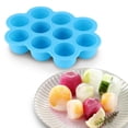 thumbnail image 3 of BOKYAN Silicone Baby Food Storage Containers Freezer Tray with Lid 10 Holes Reusable Portions for Puree Blue, 3 of 9