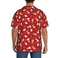 thumbnail image 3 of Sikiie Christmas Santa Cartoon Snowman A Men's Cuban Shirt, Hawaiian Shirts, Business Casual Button Down Shirts, Short Sleeve Shirt-XX-Large, 3 of 5