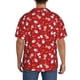 thumbnail image 3 of Fotbe Christmas Santa Cartoon Snowman A Camisa Estampada de Manga Corta para Hombre, Casual de Verano, Estilo Playero, Sin Arrugas-Medium, 3 of 5