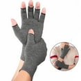 thumbnail image 4 of EeaseMX 1 par de guantes transpirables para deportes de interior, guantes de compresión para rehabilitación y artritis, talla L (gris), 4 of 7